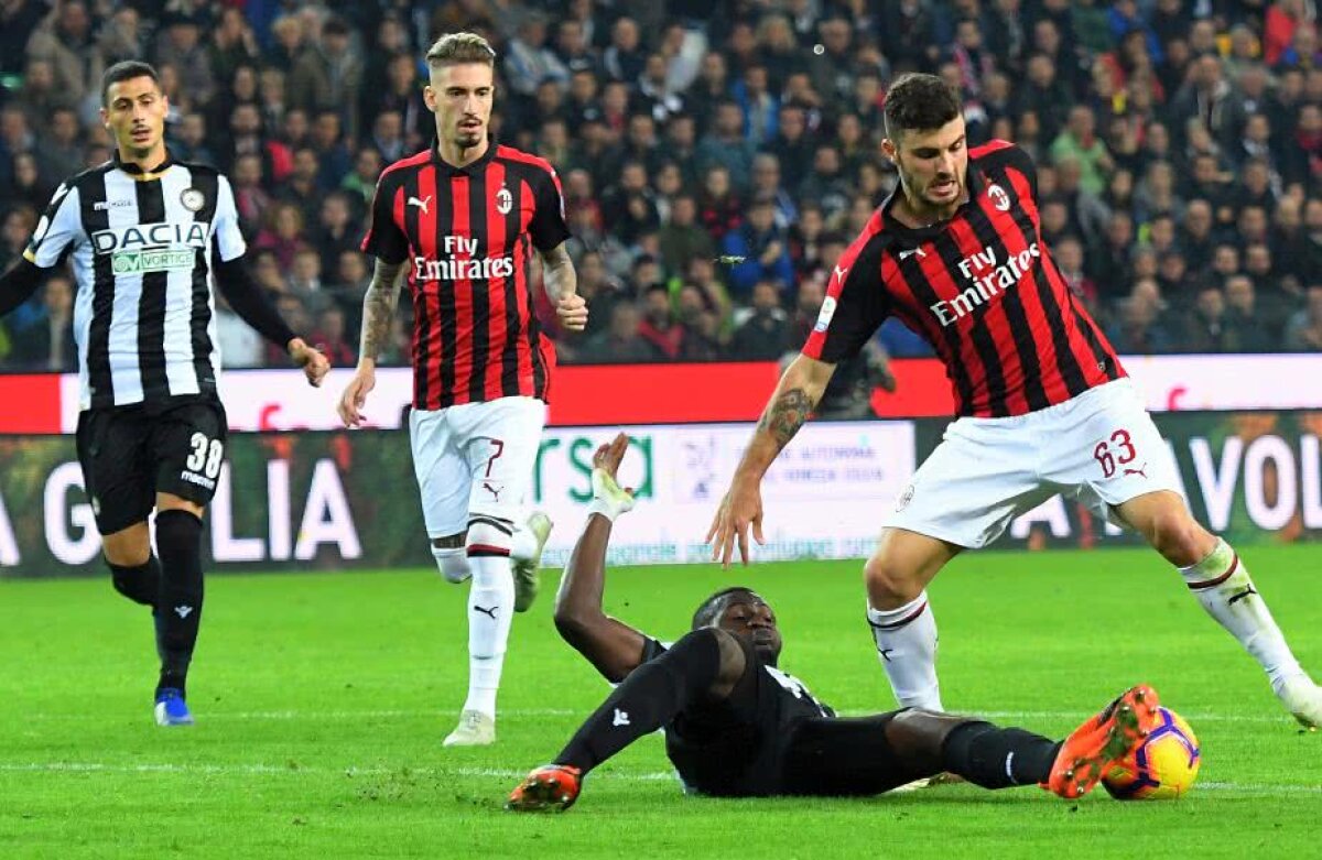 UDINESE - AC MILAN // FOTO Victorie agonizantă pentru AC Milan » "Diavolii" au dat lovitura pe final într-un meci care s-a terminat după 10 minute de prelungiri