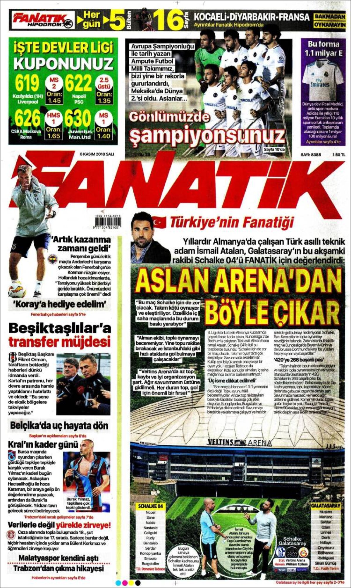 Ce scriu azi ziarele de sport din lume (6 noiembrie 2018)