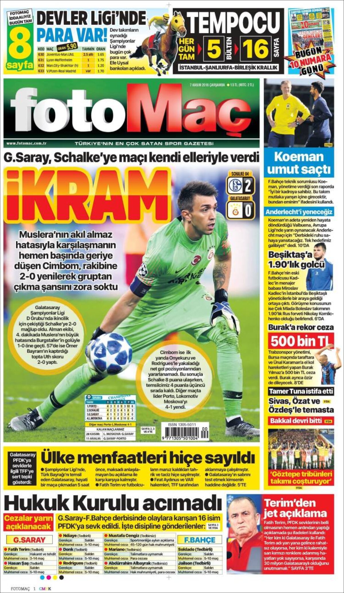 Ce scriu azi ziarele de sport din lume (7 noiembrie 2018)