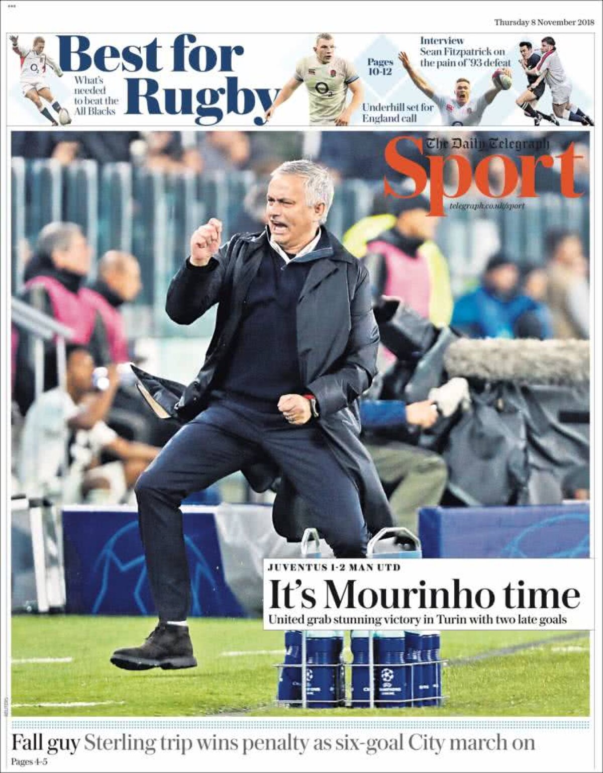 Ce scriu azi ziarele de sport din lume (8 noiembrie 2018)