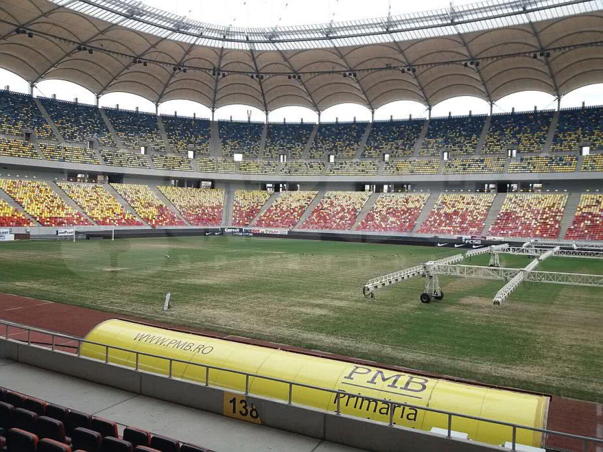 EXCLUSIV VIDEO + FOTO Se joacă pe plajă! Gazonul de pe Arena Națională este ORIBIL cu 3 zile înainte de Dinamo-FCSB