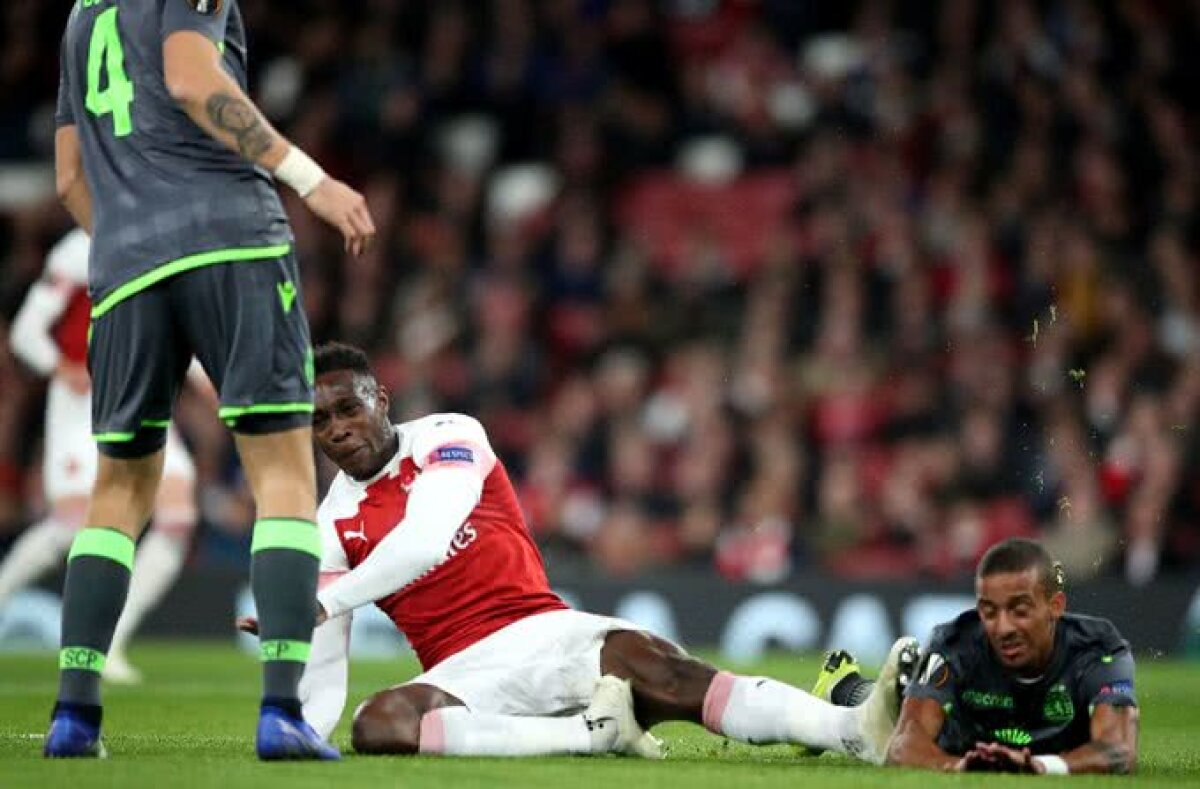 ARSENAL - SPORTING // VIDEO+FOTO Scene teribile pe Emirates Stadium! Colegii n-au putut privi suferința lui Danny Welbeck