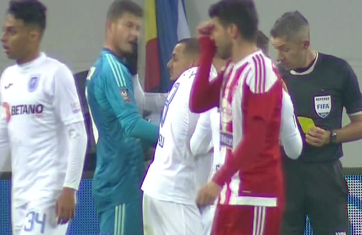 FOTO Mitriță, eliminat în 5 minute cu Sepsi! » Gestul care îl poate scoate din joc pentru mai multe runde