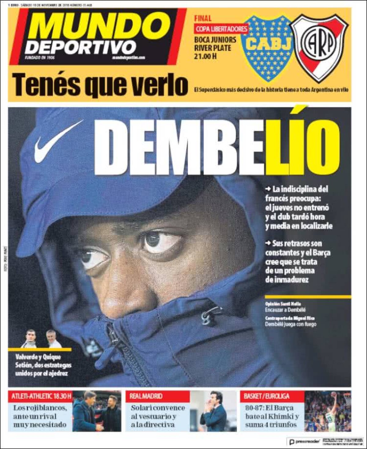 Ce scriu azi ziarele de sport din lume (10 noiembrie 2018)