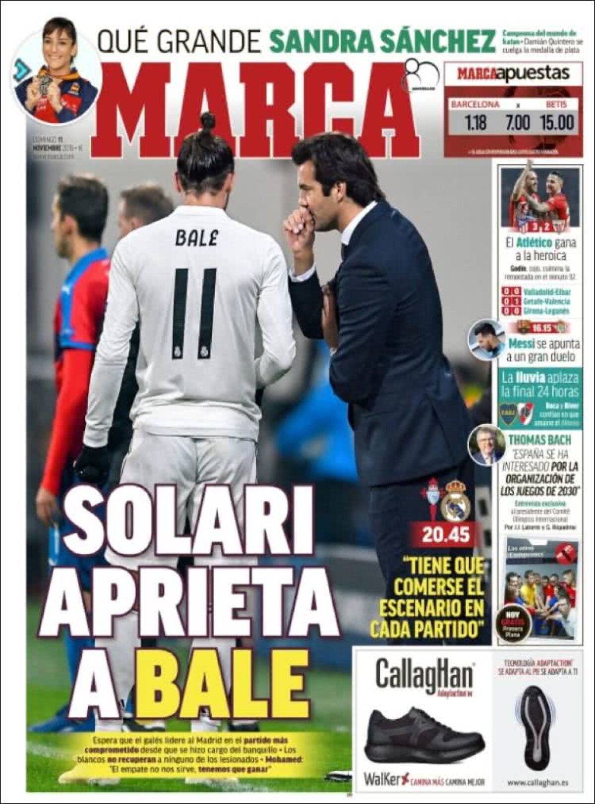 Ce scriu azi ziarele de sport din lume (11 noiembrie 2018)