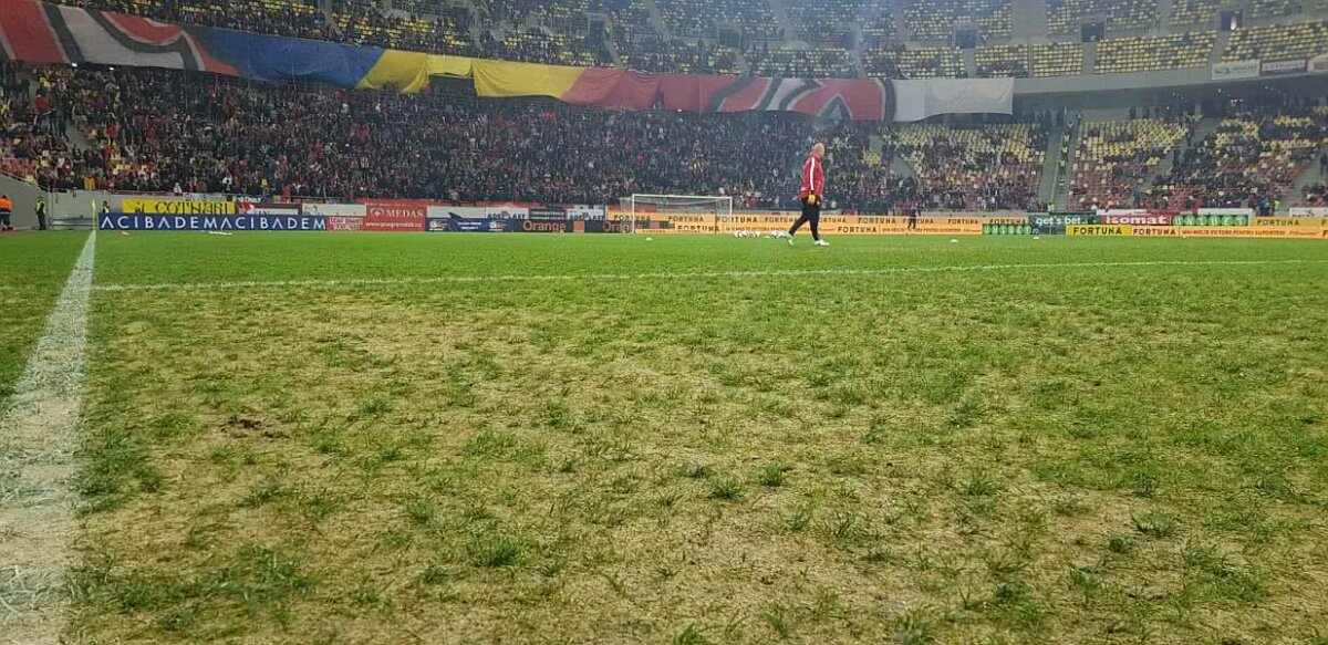 FOTO DINAMO - FCSB // Gazon HORROR pe Arena Națională! Derby-ul va avea de suferit