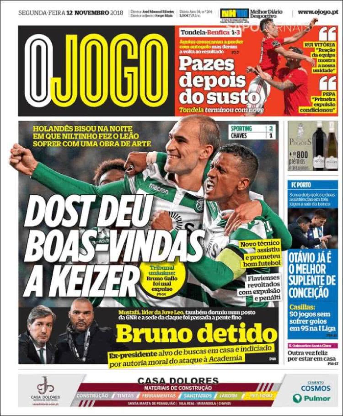 Ce scriu azi ziarele de sport din lume (12 noiembrie 2018)