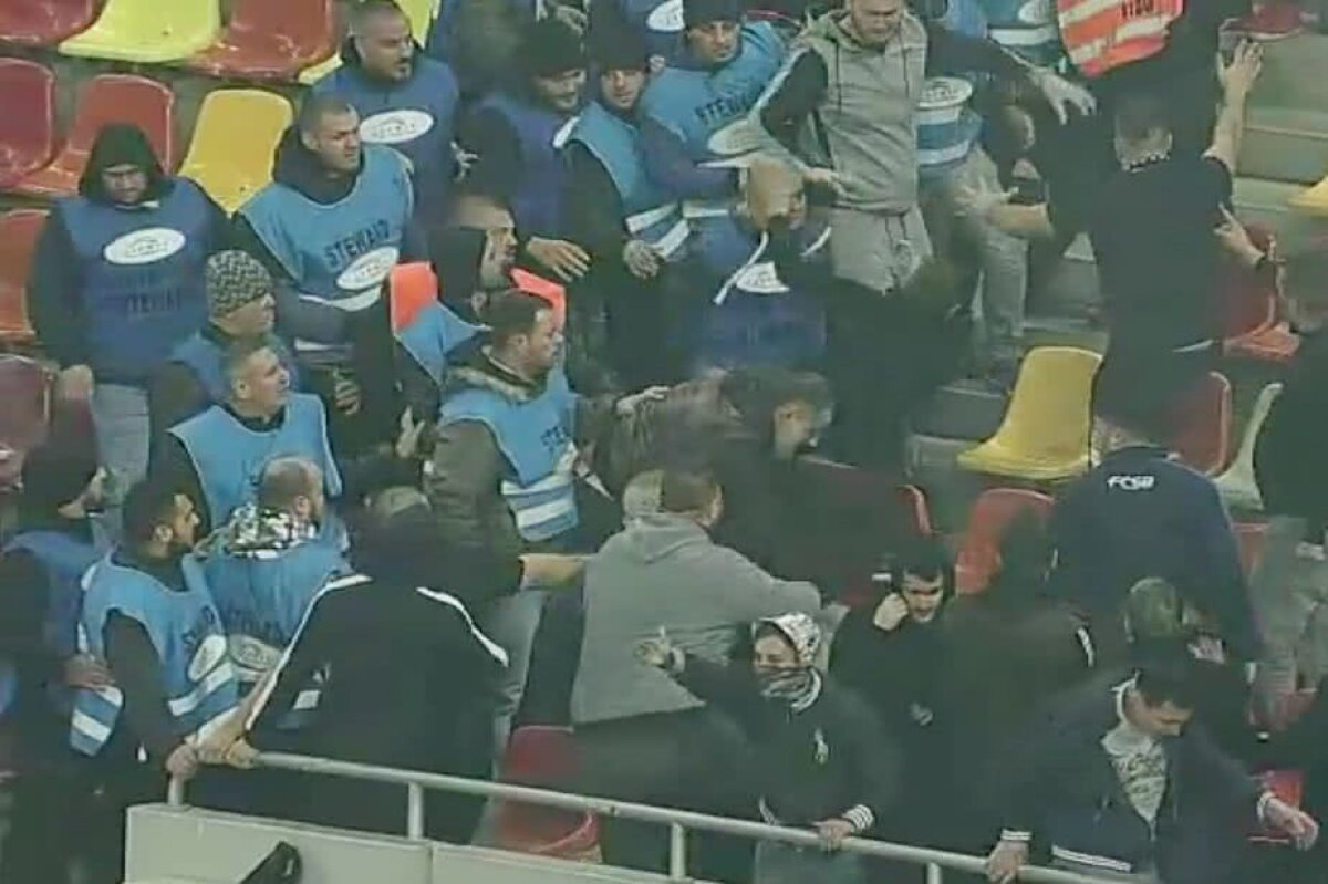 DINAMO - FCSB 1-1 // VIDEO Imagini violente nedifuzate de pe Arena Națională » A fost făcut KO cu o singură lovitură