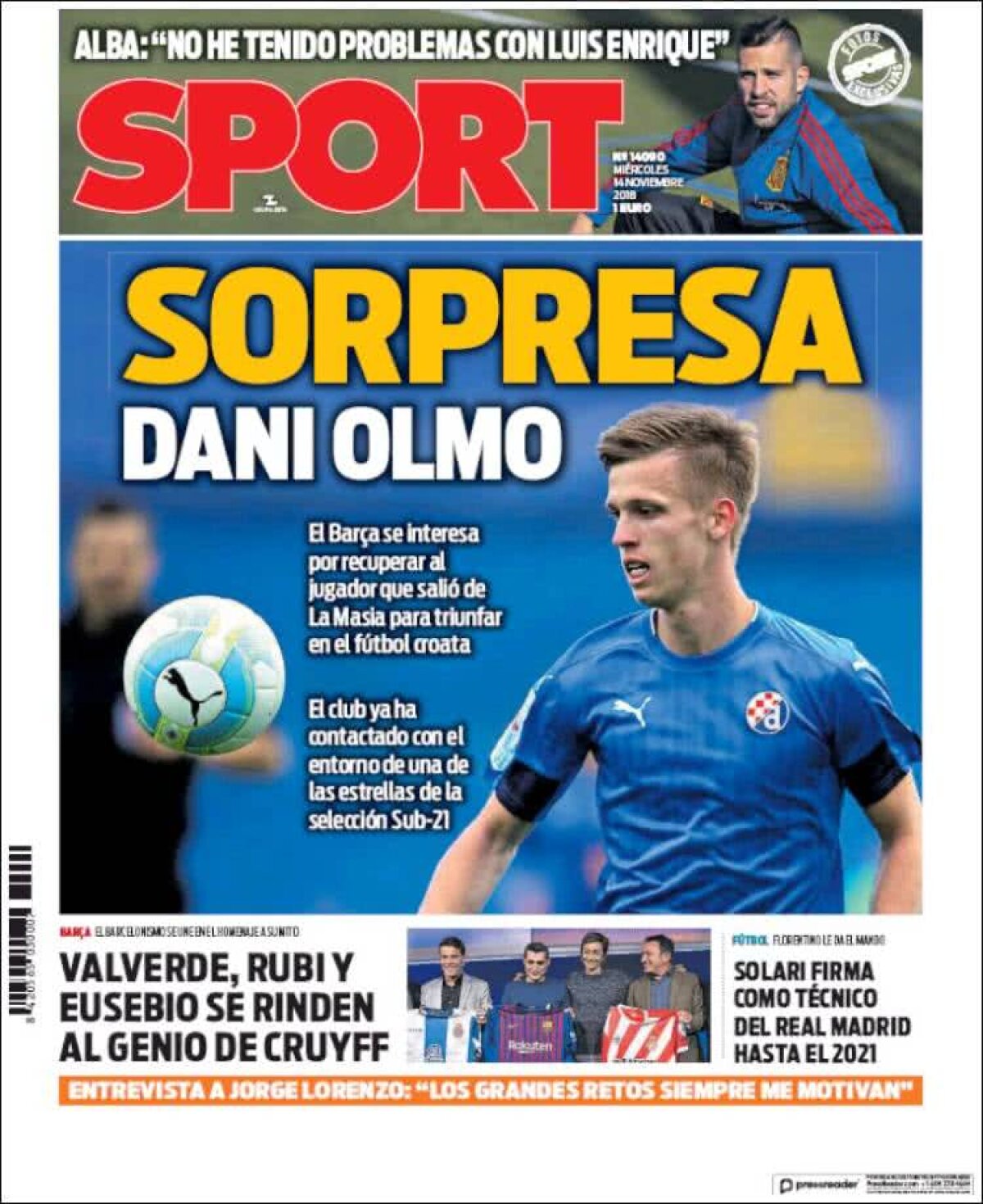 Ce scriu azi ziarele de sport din lume (14 noiembrie 2018)