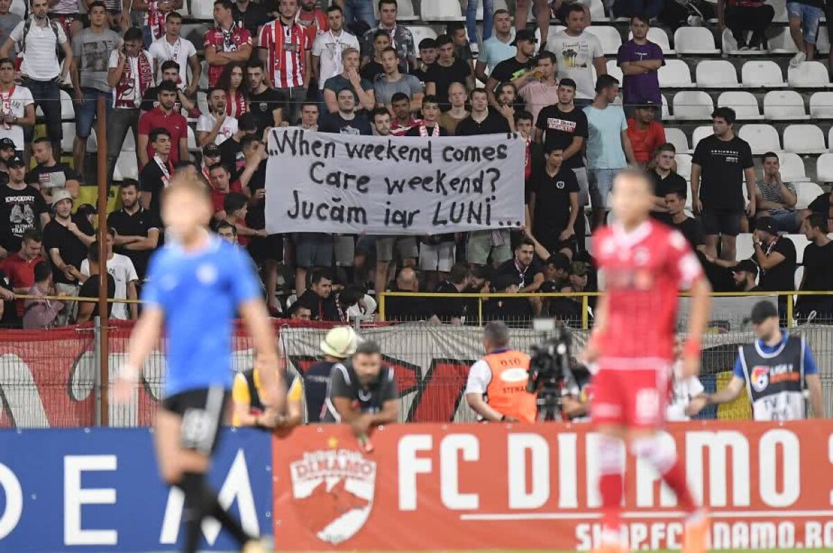 FOTO Ultrașii dinamoviști au ajuns la capătul răbdării: ”Învoieli și concedii etapă de etapă”