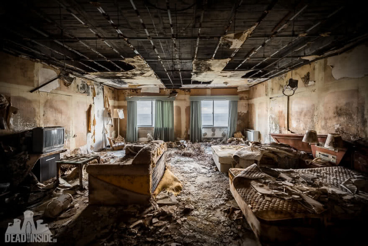 FOTO Imagini FABULOASE din interiorul celui mai mare hotel abandonat
