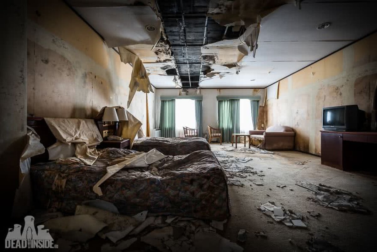 FOTO Imagini FABULOASE din interiorul celui mai mare hotel abandonat