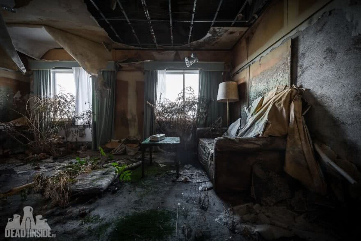 FOTO Imagini FABULOASE din interiorul celui mai mare hotel abandonat