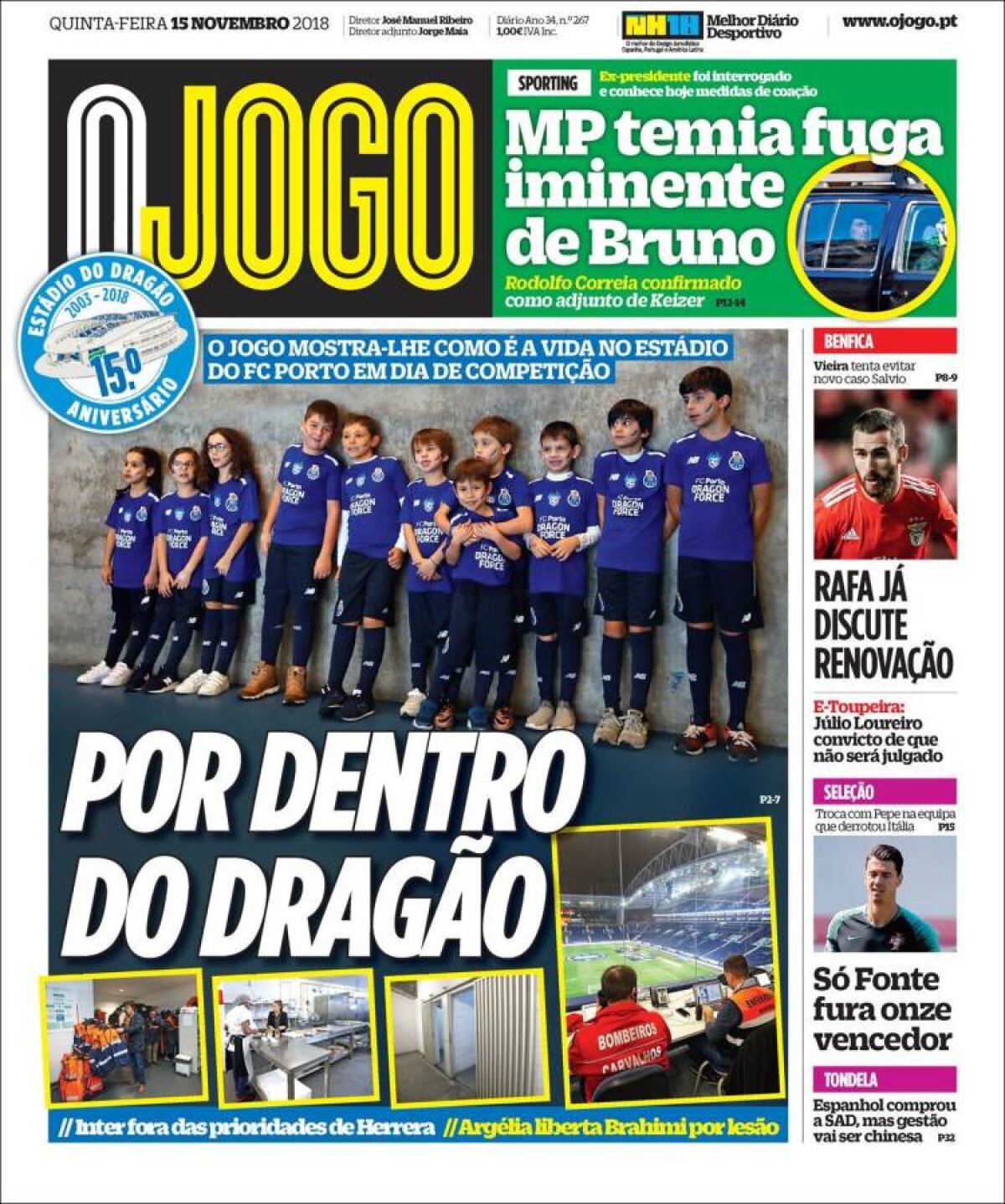 Ce scriu azi ziarele de sport din lume (15 noiembrie 2018)