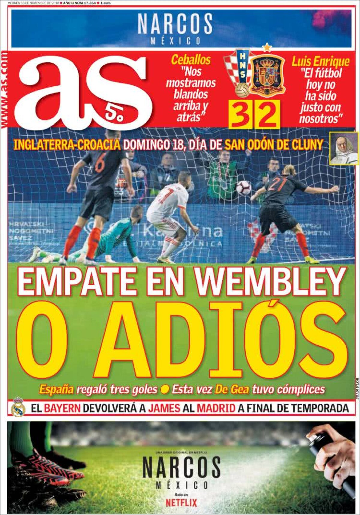 Ce scriu azi ziarele de sport din lume (16 noiembrie 2018)