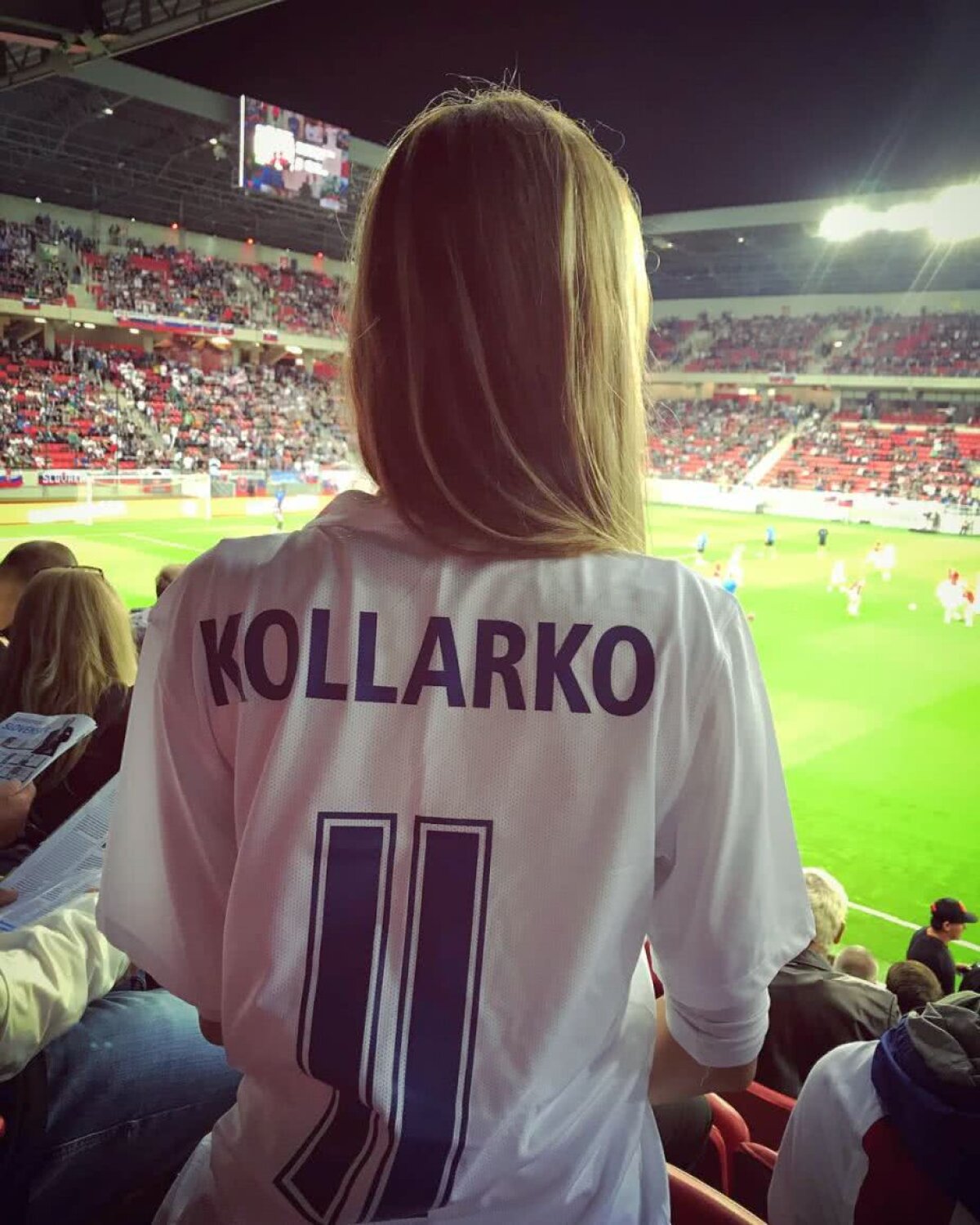 GALERIE FOTO Soția lui Nemec a atras toate privirile! A fost pe stadion la Slovacia - Ucraina 4-1