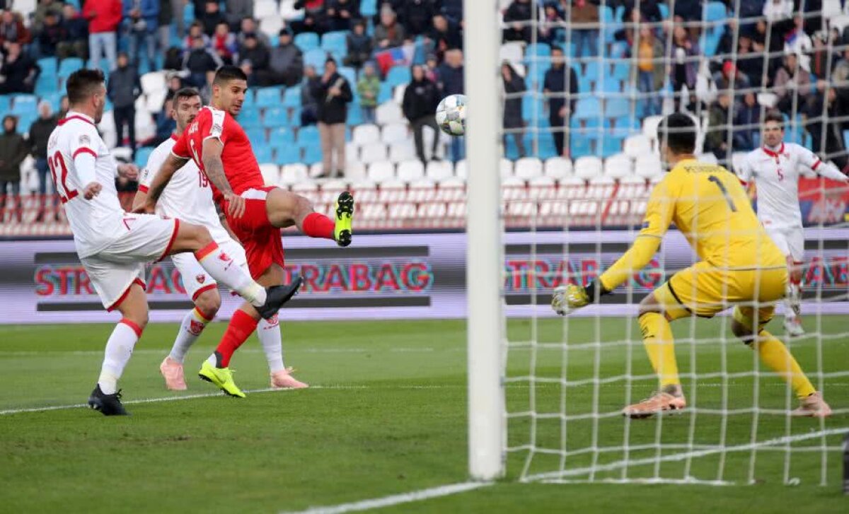 Serbia - Muntenegru 2-1 » România are șanse MINIME să meargă mai departe în Liga Națiunilor » Clasamentul actualizat
