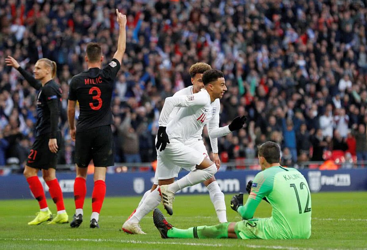 LIGA NAȚIUNILOR // FOTO Anglia a întors în ultimele minute și a retrogradat-o pe Croația + Belgia, umilită după ce a condus cu 2-0!
