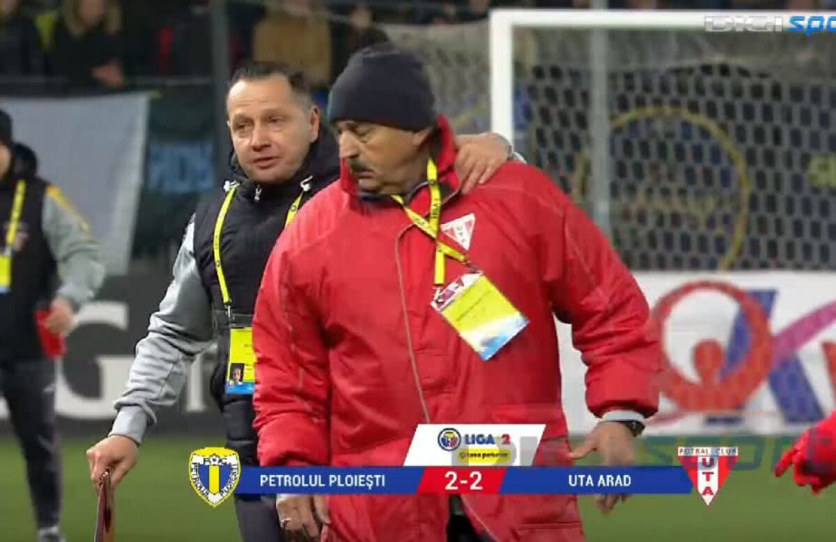 PETROLUL - UTA 2-2 // FOTO Imagini incredibile la Ploiești! Ionuț Popa a intrat pe teren să agreseze un jucător: "Îl strângeam de gât, îl omoram. Intram la închisoare!"