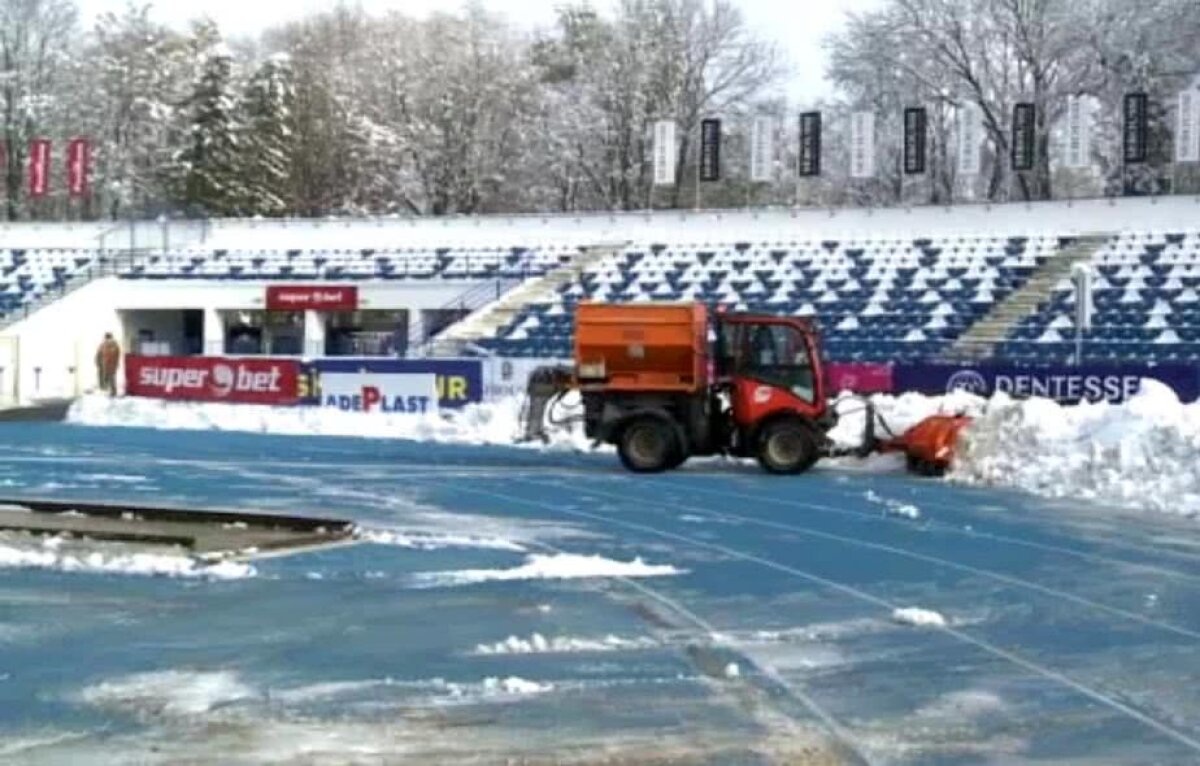 POLI IAȘI - FCSB // GALERIE FOTO Ultimele detalii de la Iași: în ce stare e gazonul + temperatură scăzută la ora meciului