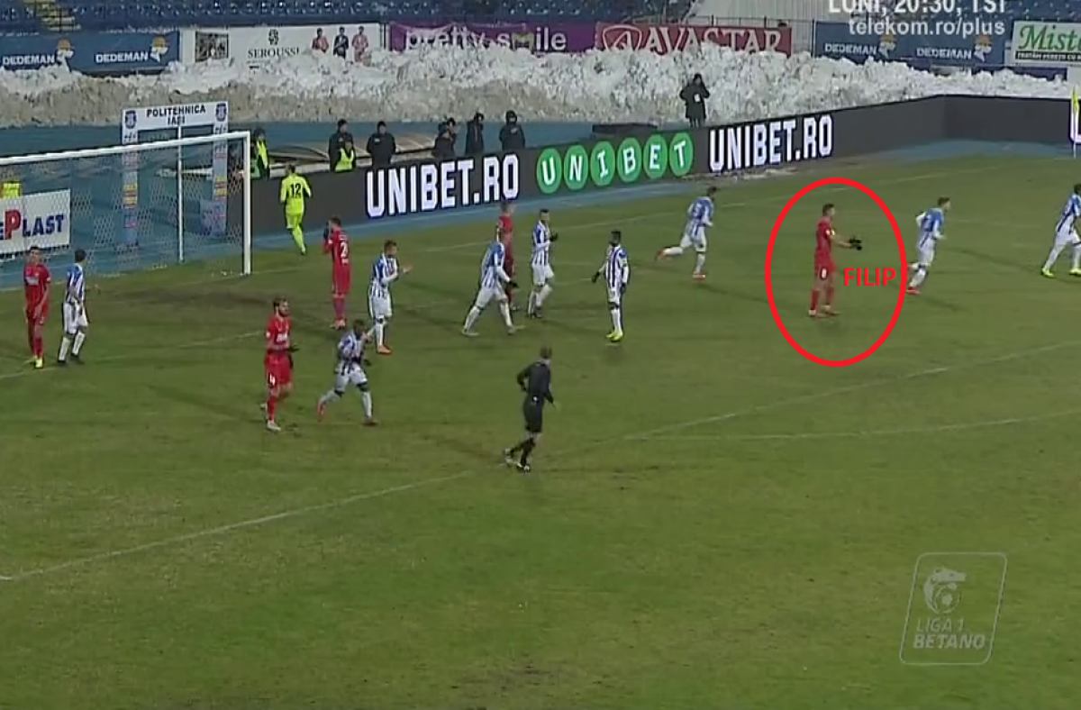 Florinel Coman dezlănțuit! Și-a înjurat grosolan căpitanul în timpul meciului cu Poli Iași