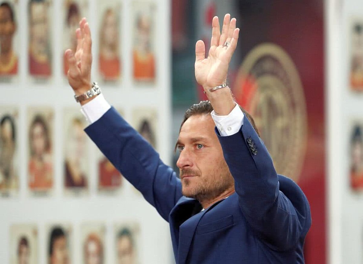 VIDEO+FOTO ”Fanii vor fi mereu Hall of Fame-ul meu” » Totti a plâns pe Olimpico la celebrarea sa