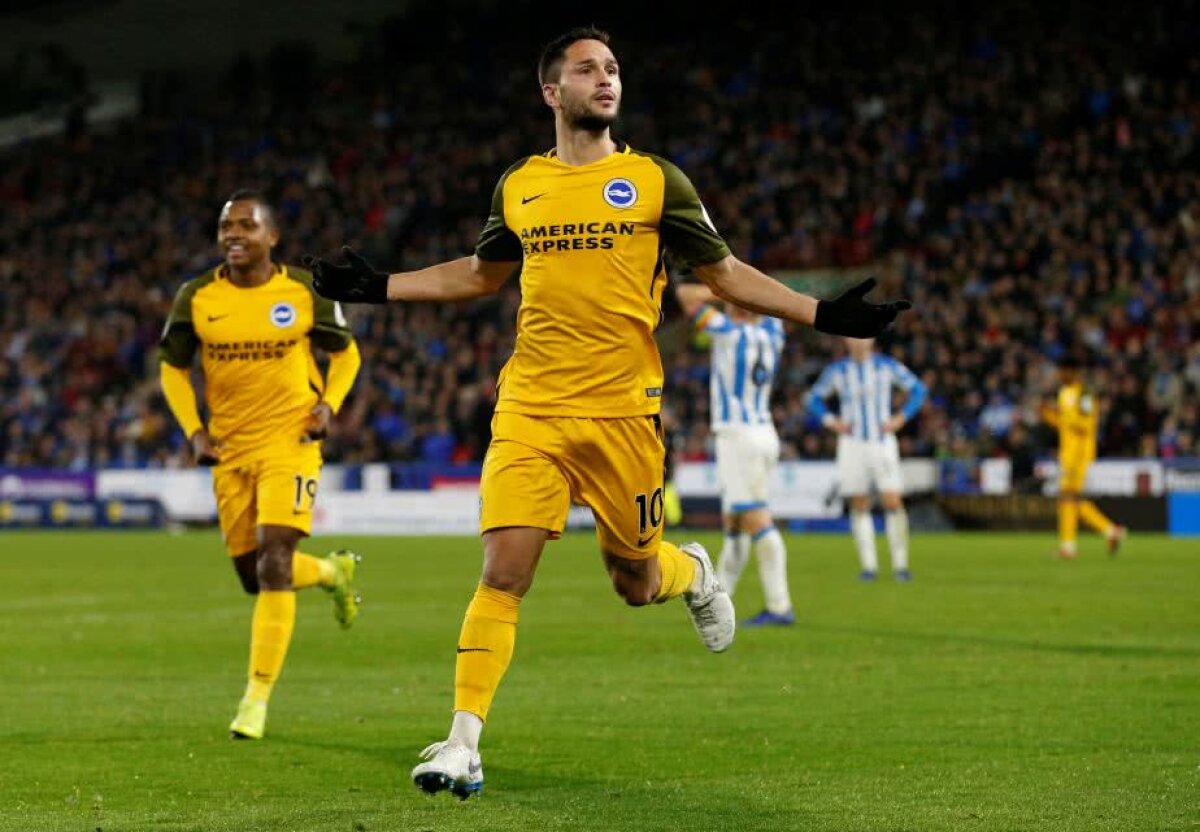 Florin Andone, primul gol în Premier League » Brighton, victorie vitală! Reacție atacantului naționalei