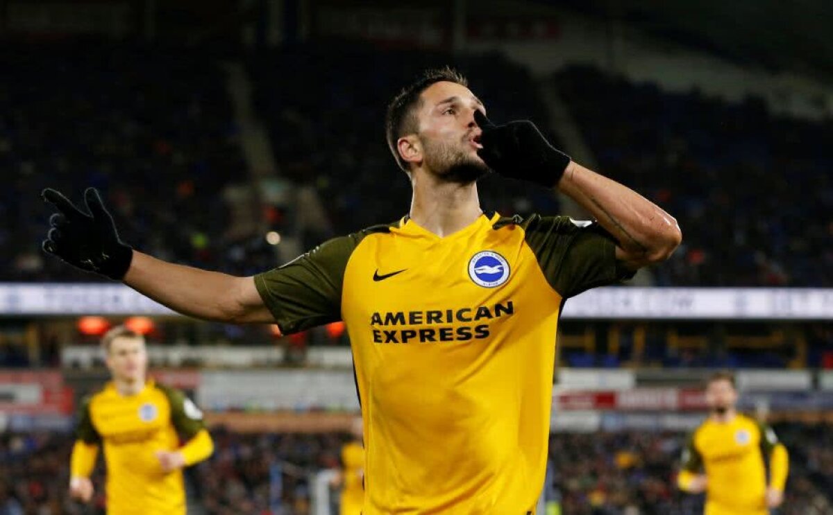 Florin Andone, primul gol în Premier League » Brighton, victorie vitală! Reacție atacantului naționalei