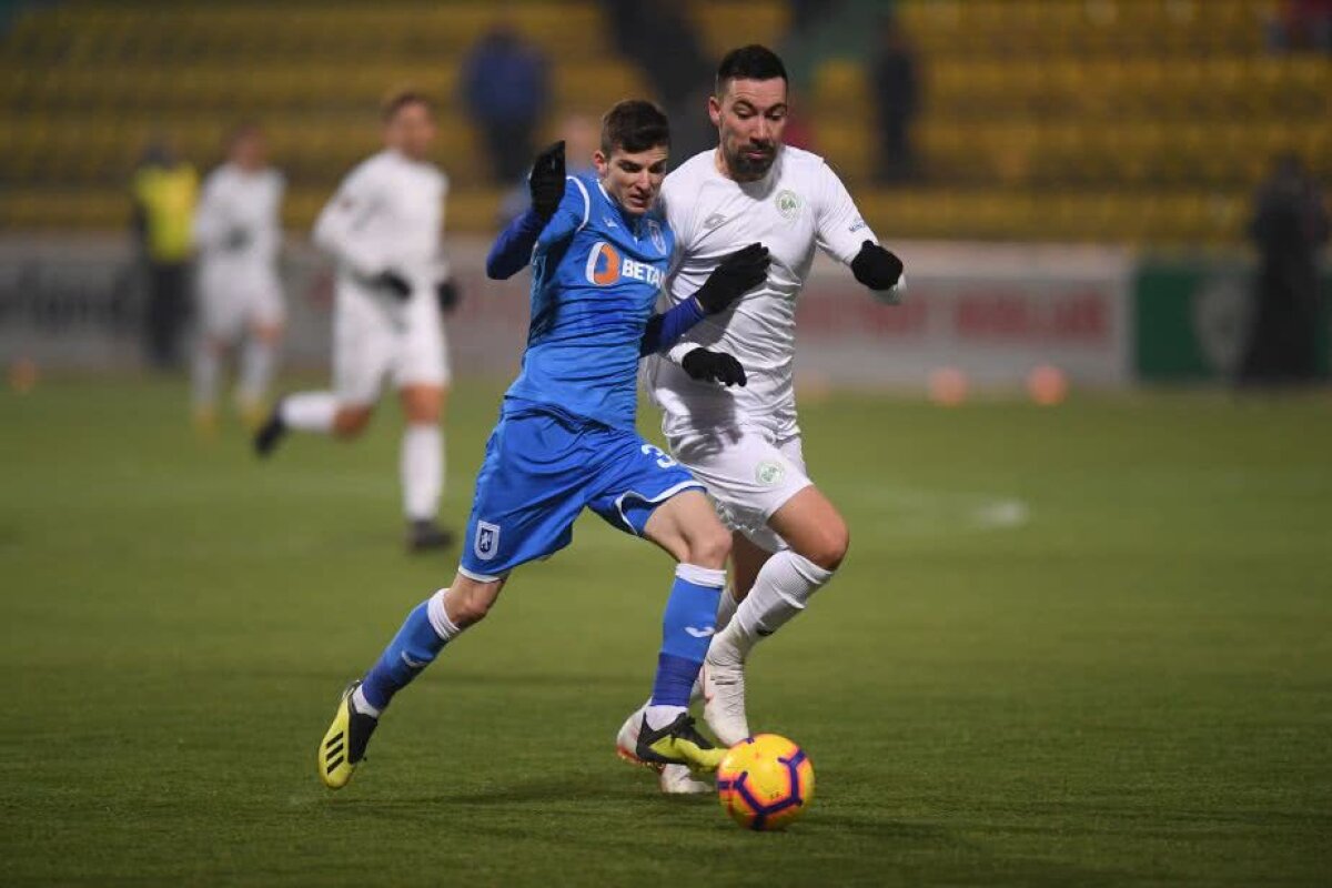 CHIAJNA - CSU CRAIOVA 1-3 // VIDEO + FOTO Oltenii înving lejer la Chiajna și profită de pașii greșiți ai echipelor din față. Clasamentul actualizat