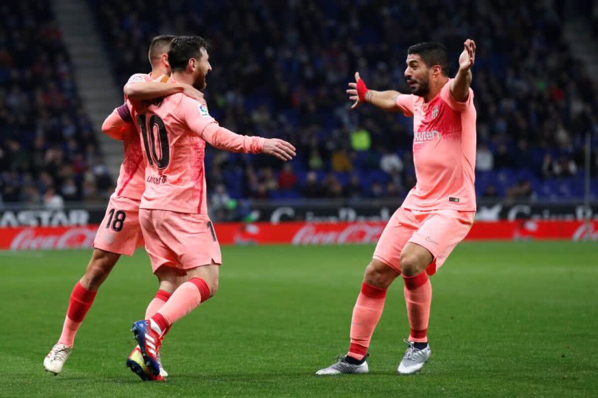 ESPANYOL - BARCELONA 0-4 // VIDEO + FOTO Cui îi trebuie Balonul de Aur? Messi, două goluri fabuloase și încă un RECORD bătut » Cum arată lupta la titlu