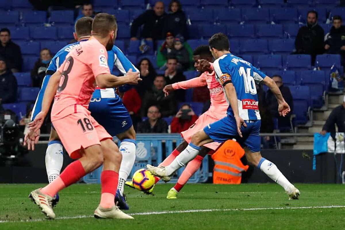 ESPANYOL - BARCELONA 0-4 // VIDEO + FOTO Cui îi trebuie Balonul de Aur? Messi, două goluri fabuloase și încă un RECORD bătut » Cum arată lupta la titlu