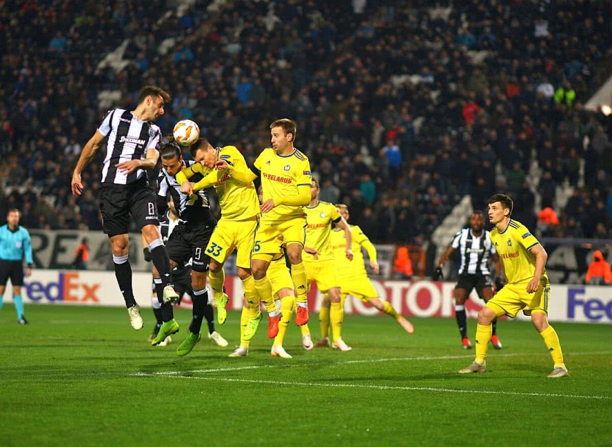 VIDEO+FOTO » Fotbalul e pe goluri, nu pe ochi frumoși! PAOK cu posesia și cu ratările, BATE cu calificarea în primăvara EL