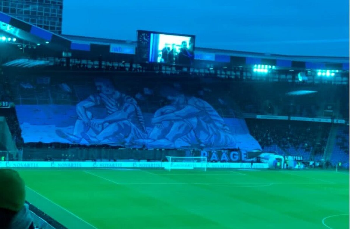GALERIE FOTO + VIDEO Asta înseamnă scenografie 3D! Reprezentație REVOLUȚIONARĂ a fanilor lui FC Basel la aniversarea clubului
