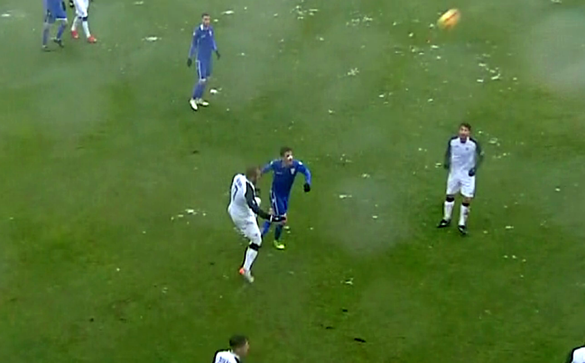 FOTO Alibec, "roșu" și pe zăpadă! Verdictul lui Balaj și reacția atacantului: "Să joace arbitrul cu Dinamo"