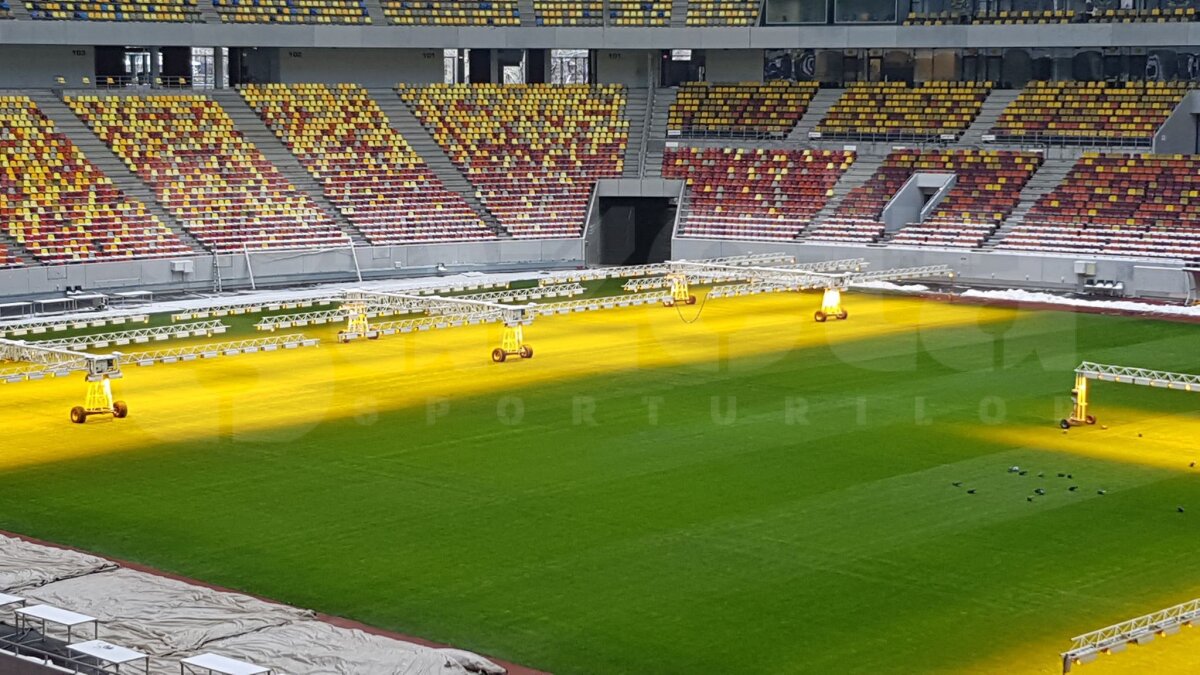 VIDEO+FOTO EXCLUSIV Imagini de la Național Arena: cum arată gazonul înainte de FCSB - CFR Cluj