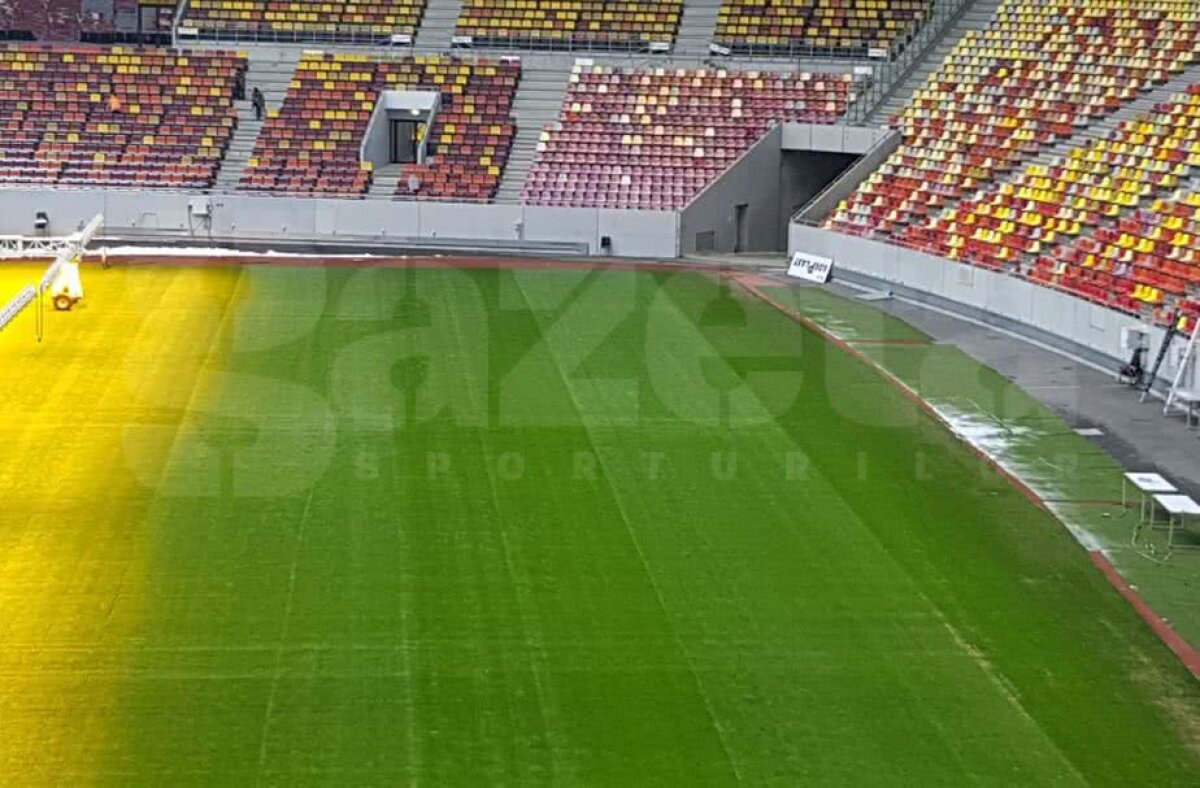 VIDEO+FOTO EXCLUSIV Imagini de la Național Arena: cum arată gazonul înainte de FCSB - CFR Cluj