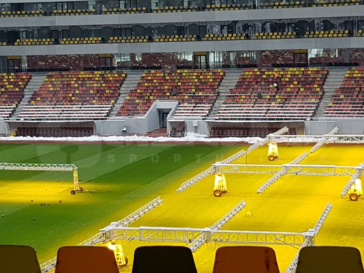 VIDEO+FOTO EXCLUSIV Imagini de la Național Arena: cum arată gazonul înainte de FCSB - CFR Cluj