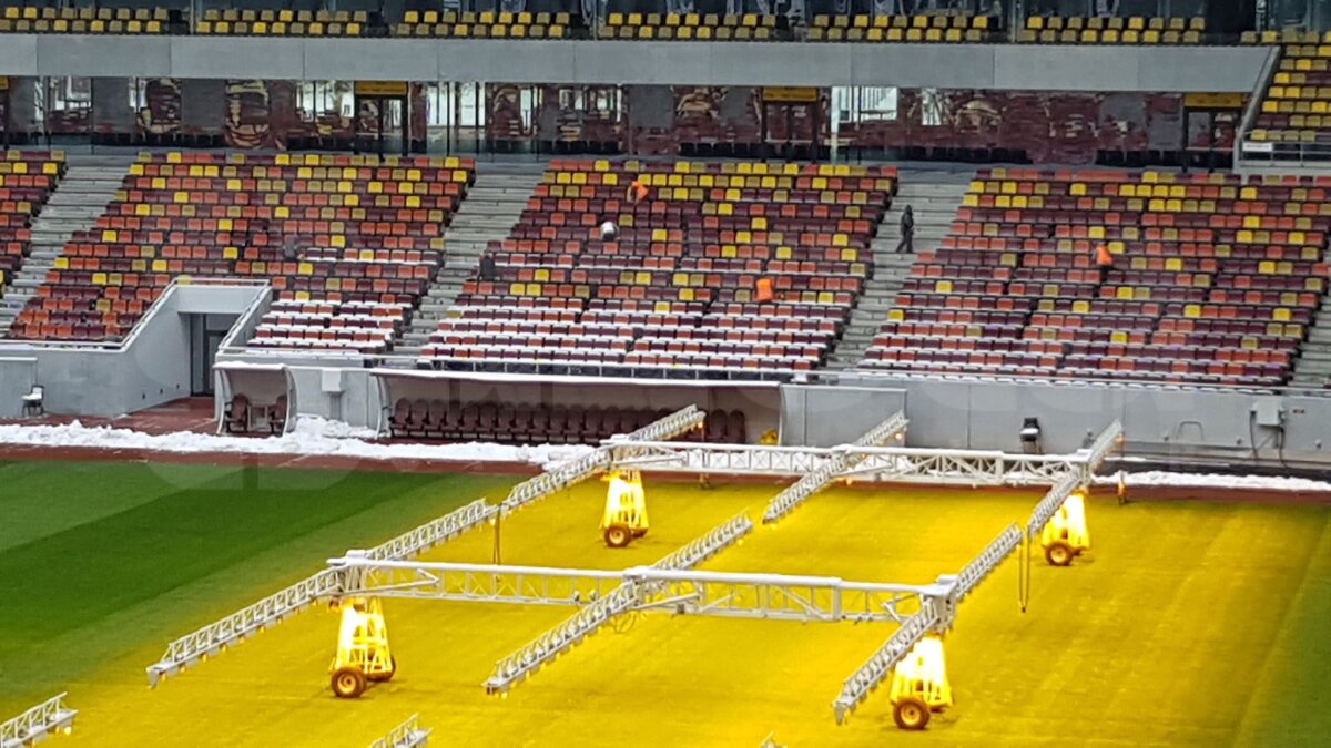 VIDEO+FOTO EXCLUSIV Imagini de la Național Arena: cum arată gazonul înainte de FCSB - CFR Cluj