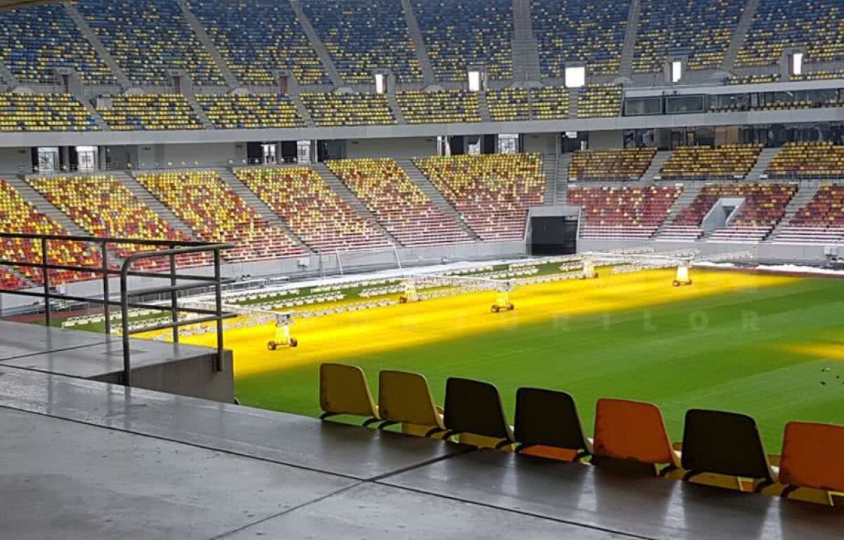 VIDEO+FOTO EXCLUSIV Imagini de la Național Arena: cum arată gazonul înainte de FCSB - CFR Cluj