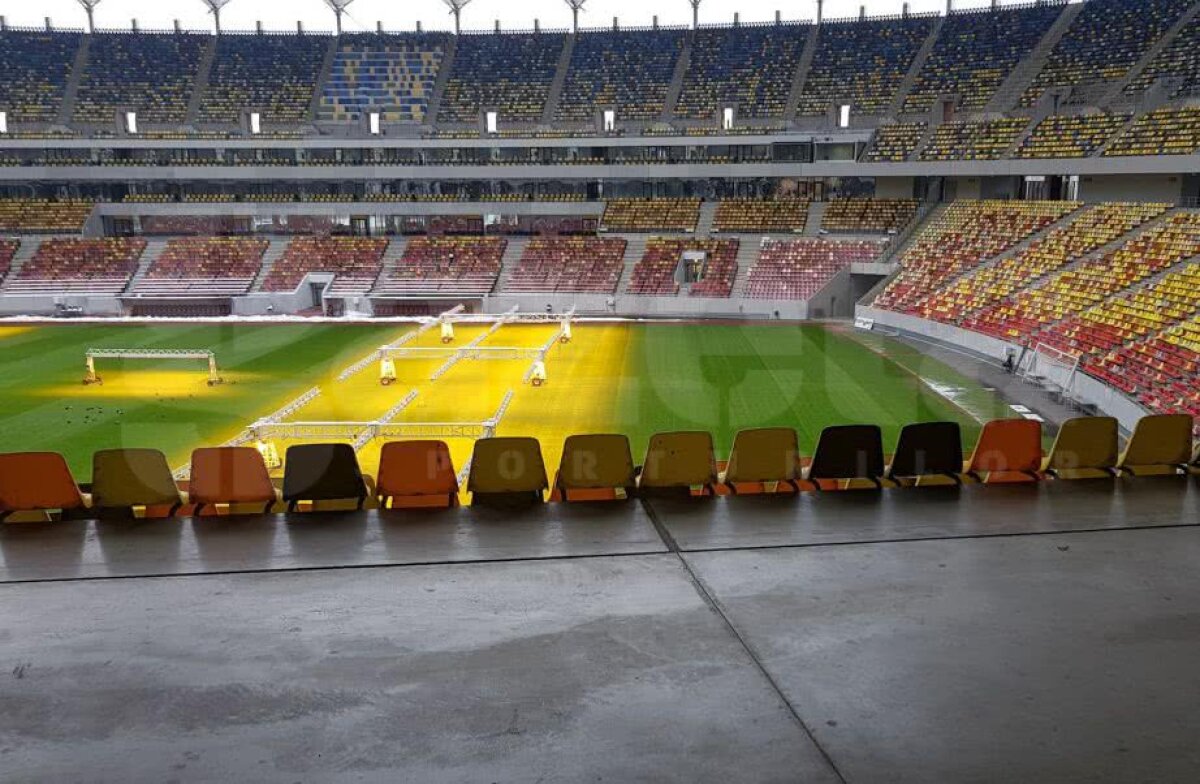 VIDEO+FOTO EXCLUSIV Imagini de la Național Arena: cum arată gazonul înainte de FCSB - CFR Cluj