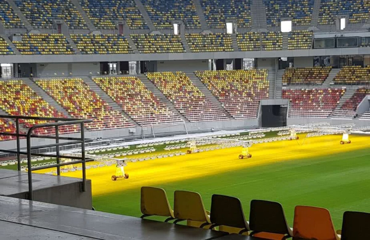 VIDEO+FOTO EXCLUSIV Imagini de la Național Arena: cum arată gazonul înainte de FCSB - CFR Cluj