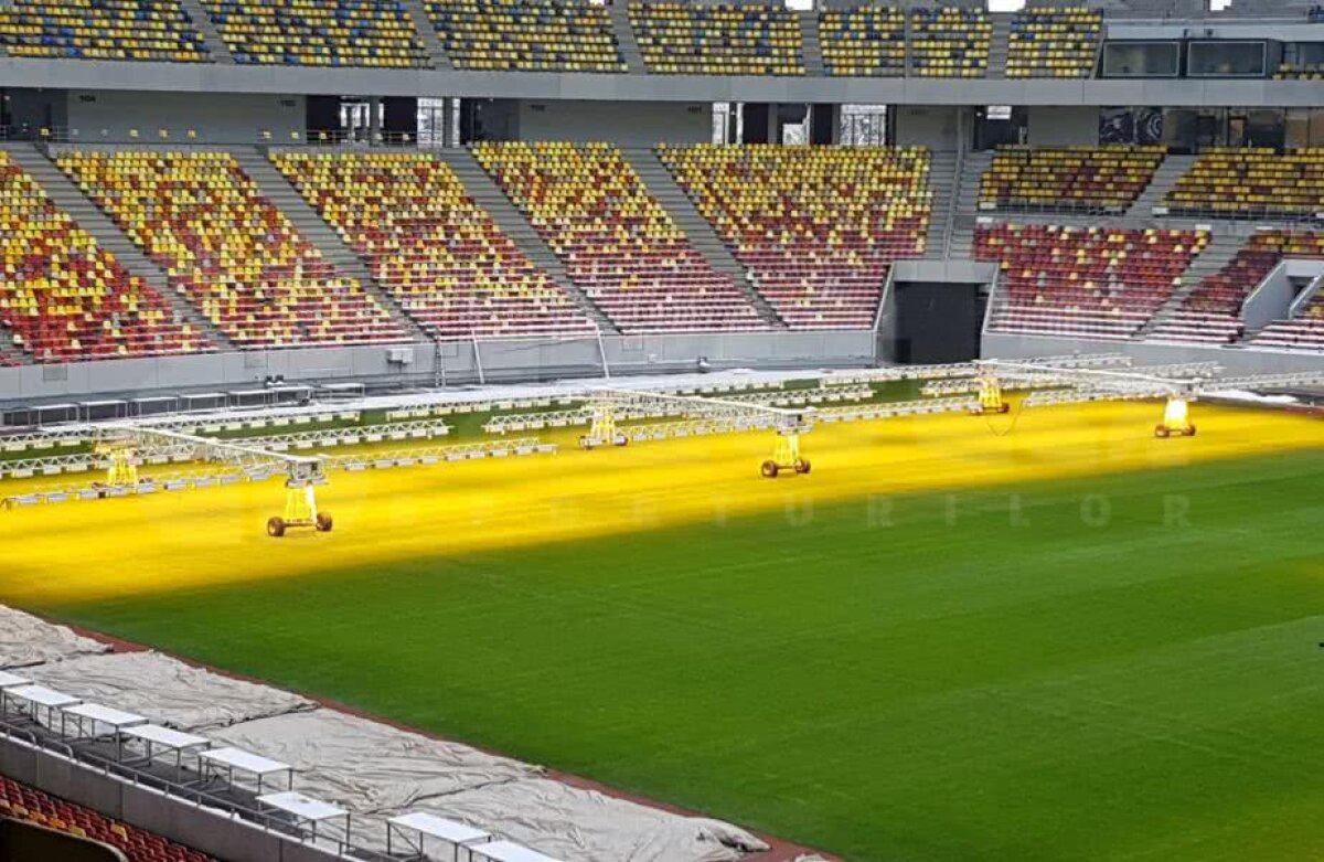 VIDEO+FOTO EXCLUSIV Imagini de la Național Arena: cum arată gazonul înainte de FCSB - CFR Cluj