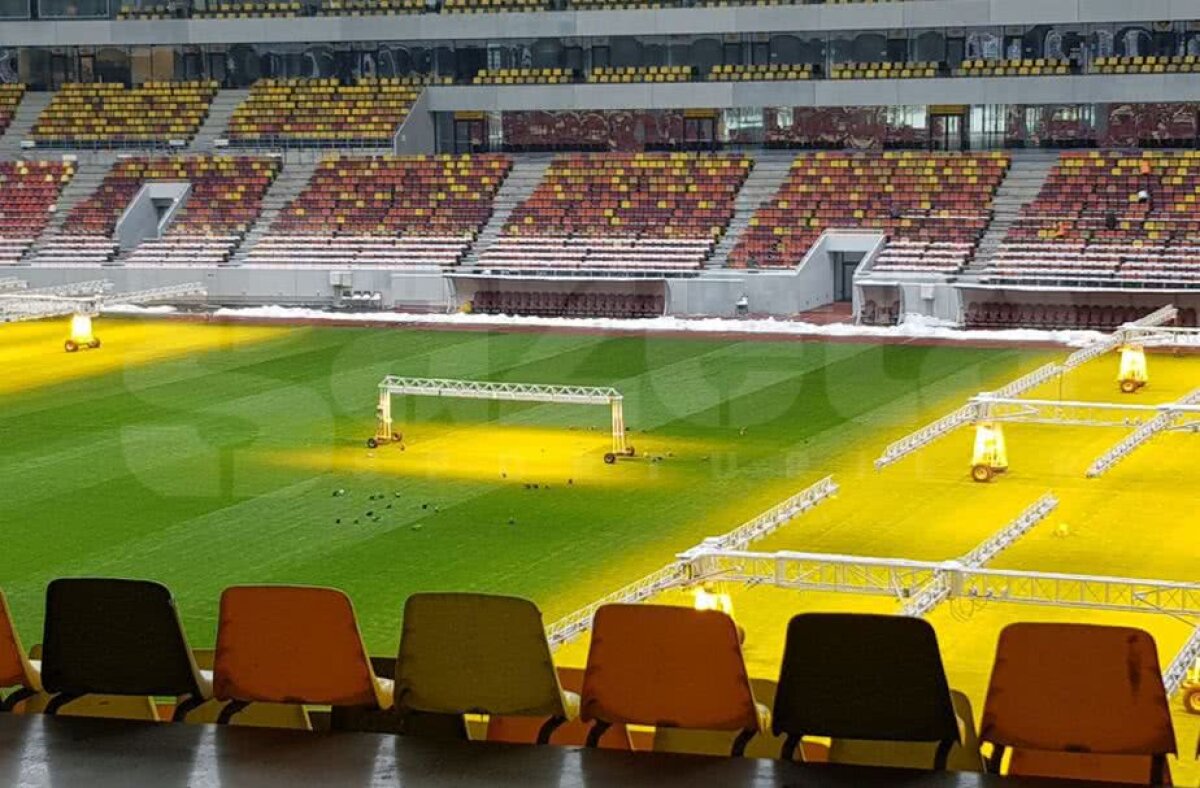VIDEO+FOTO EXCLUSIV Imagini de la Național Arena: cum arată gazonul înainte de FCSB - CFR Cluj