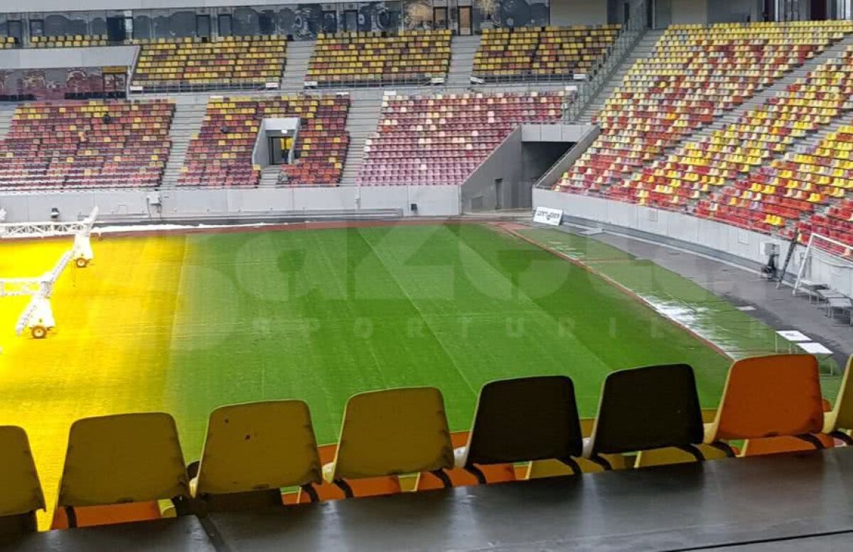 VIDEO+FOTO EXCLUSIV Imagini de la Național Arena: cum arată gazonul înainte de FCSB - CFR Cluj