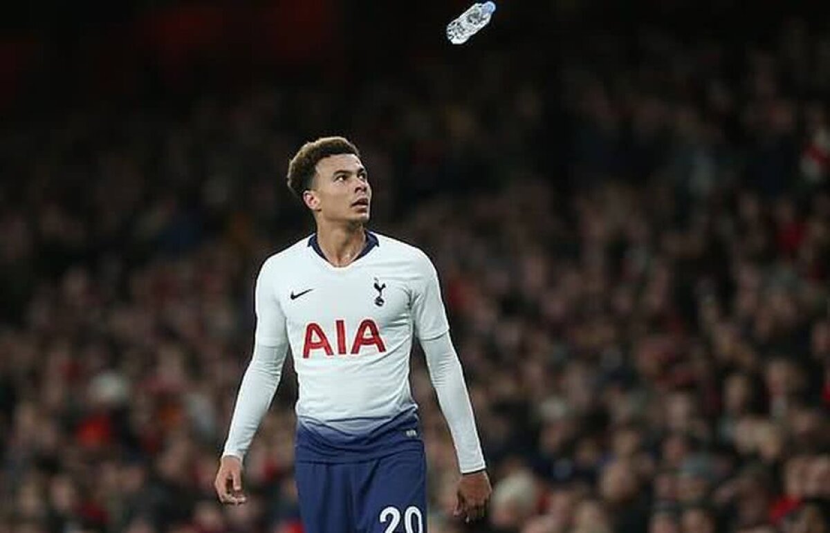 Scandal în Arsenal - Tottenham! Dele Alli, lovit în cap cu o sticlă: ”Doar un idiot poate face asta”