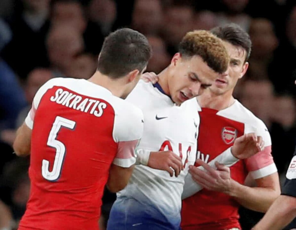 Scandal în Arsenal - Tottenham! Dele Alli, lovit în cap cu o sticlă: ”Doar un idiot poate face asta”