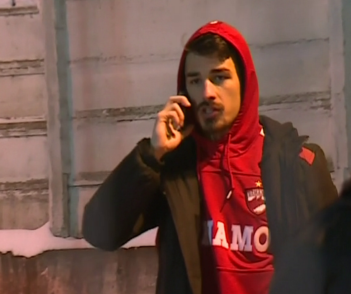 FOTO Incidente grave la Giurgiu! Soția lui Hanca: "Am fost atacată de fanii lui Dinamo, sunt în stare de șoc!" » Fotbalistul cere rezilierea