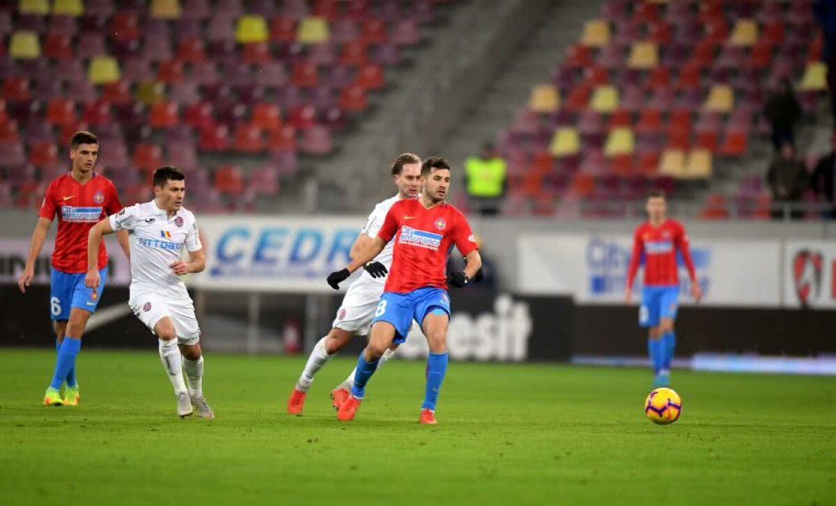 FCSB - CFR CLUJ 0-2 // VIDEO+FOTO Campioana se impune cu FCSB și se distanțează la 6 puncte » Meci exploziv, cu trei eliminați!