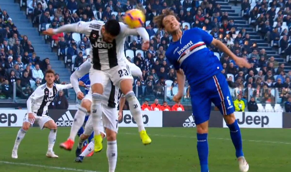 VIDEO + FOTO Scandal la Juventus - Sampdoria! Meci tranșat după 3 decizii VAR! Ultima a venit în minutul 90+2