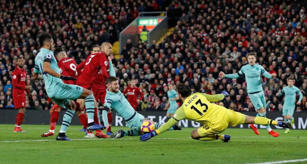 LIVERPOOL - ARSENAL 5-1 // FOTO Tăvălug spre primul titlu în Premier League » Jurgen Klopp și Firmino distrug apărarea catastrofală a "tunarilor"